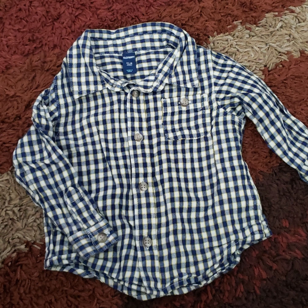 Boys long sleeved shirt 12-18 months